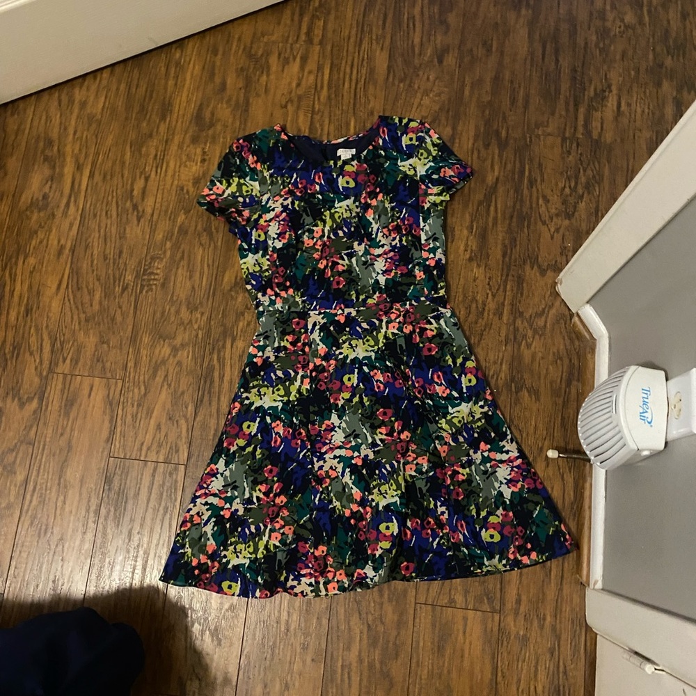 Floral J Crew Dress in 2P. Only worn once! EUC